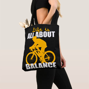 Bolso De Tela La Vida Se Trata De Motivación Del Ciclo De Equili