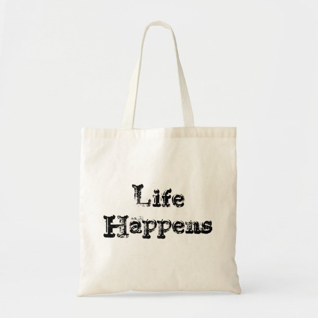 Bolso De Tela La vida sucede (Frente)