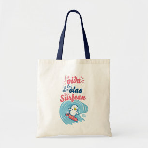 Bolso De Tela │La vida y las olas se surfean