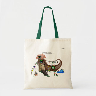Bolso De Tela La Vieja En El Zapato