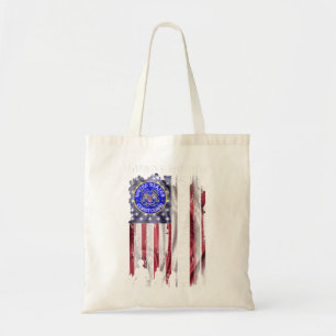 Bolso De Tela La vieja guardia costera de la bandera estadounide