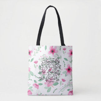 Bolso De Tela La visten con fuerza y dignidad