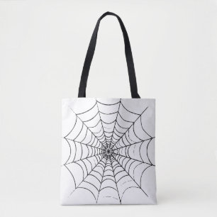 Bolso De Tela La web de una araña simple