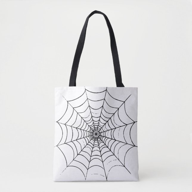 Bolso De Tela La web de una araña simple (Anverso)