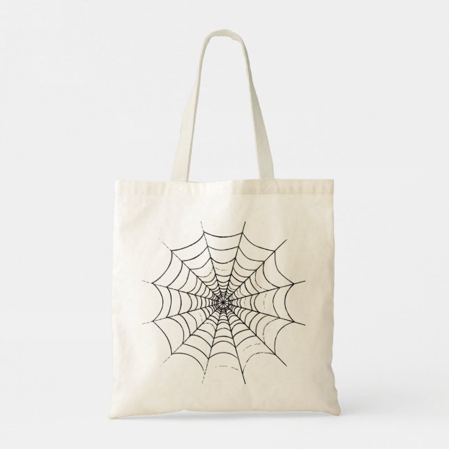 Bolso De Tela La web de una araña simple (Reverso)