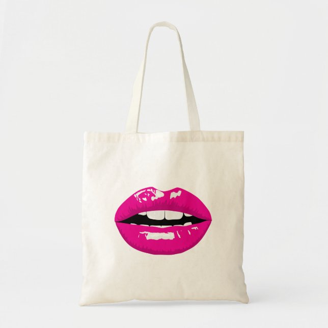 Bolso De Tela Labios (Frente)