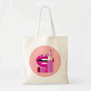 Bolso De Tela Labios