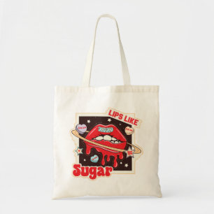 Bolso De Tela Labios como azúcar