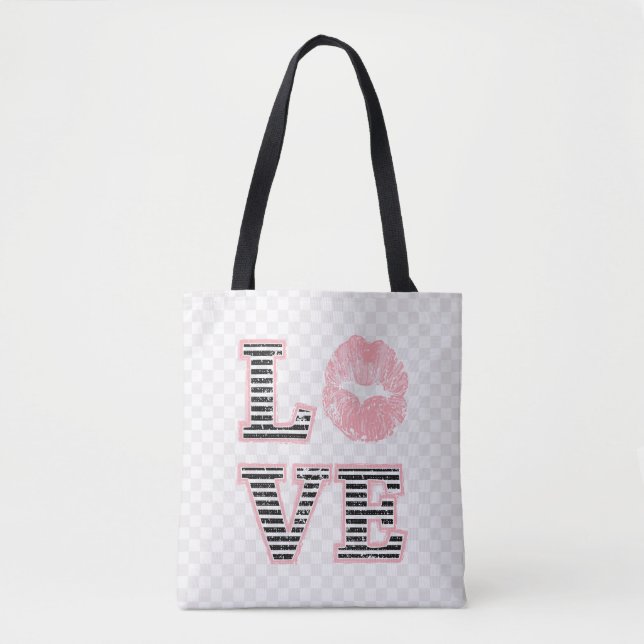 Bolso De Tela Labios de amor (Anverso)