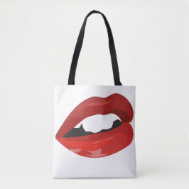 Bolso De Tela Labios rojos deliciosos
