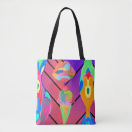 Bolso De Tela labios y helado