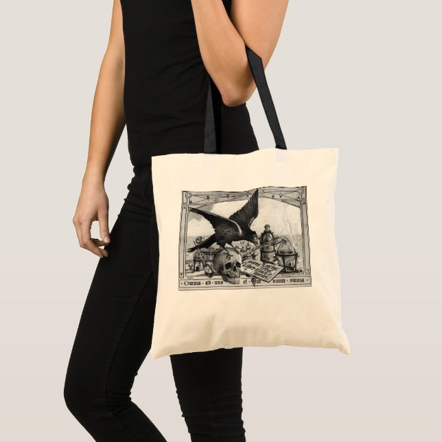 Bolso De Tela Laboratorio de Alquimia de Crow y Skull (Anverso (producto))