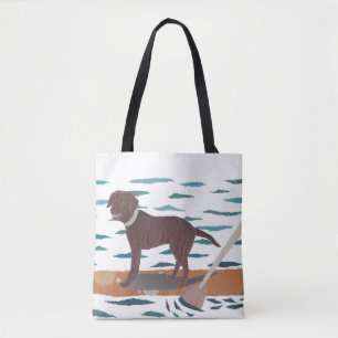 Bolso De Tela Laboratorio del chocolate, labrador retriever,