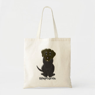 Bolso De Tela Labrador de Chocolate Personalizado