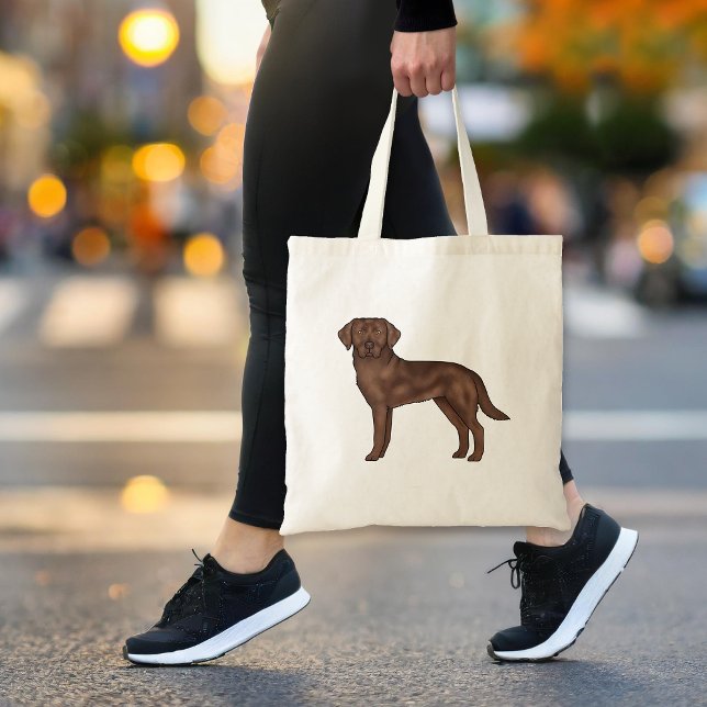Bolso De Tela Labrador de chocolate recuperador de arte canino d (Subido por el creador)