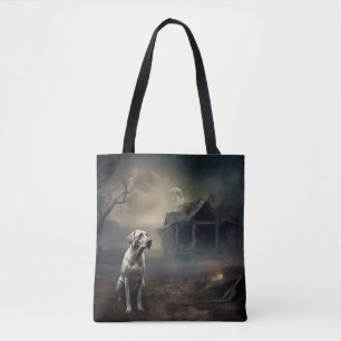 Bolso De Tela Labrador Halloween Aterrador