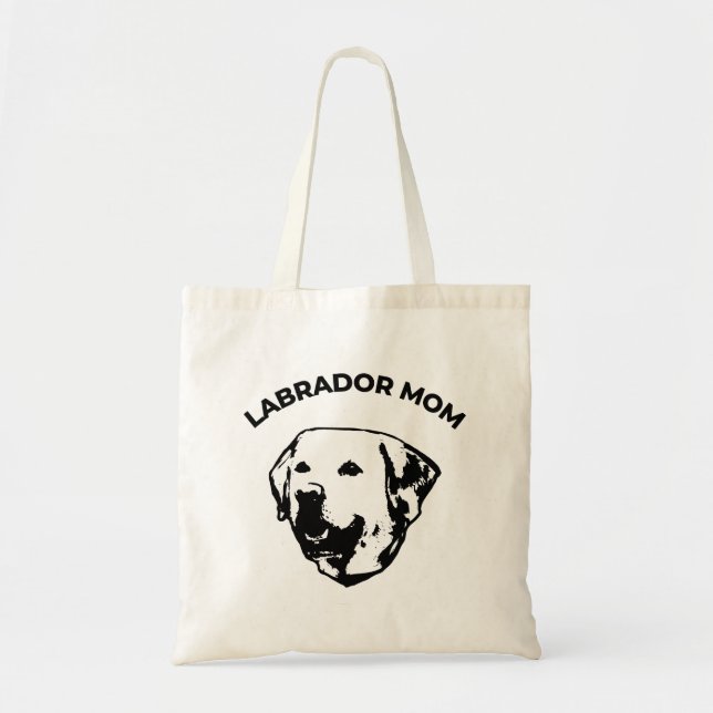 Bolso De Tela Labrador Mom (Frente)