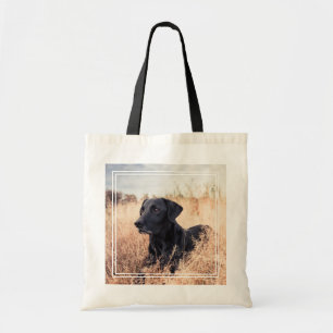 Bolso De Tela Labrador Negro En Grasa Seca