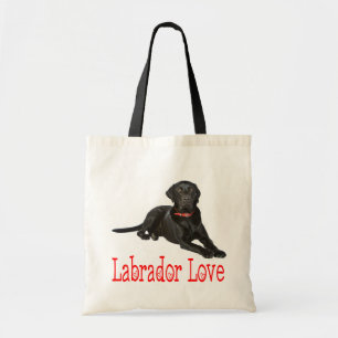 Bolso De Tela Labrador negro que recupera amor de perro cachorro