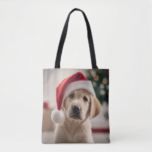 Bolso De Tela Labrador Recuperador Navidades