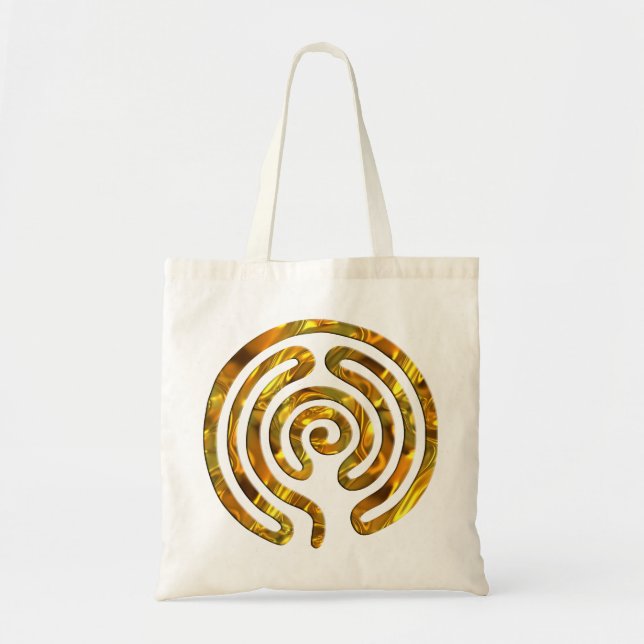 Bolso De Tela Labyrinth GOLD (Frente)