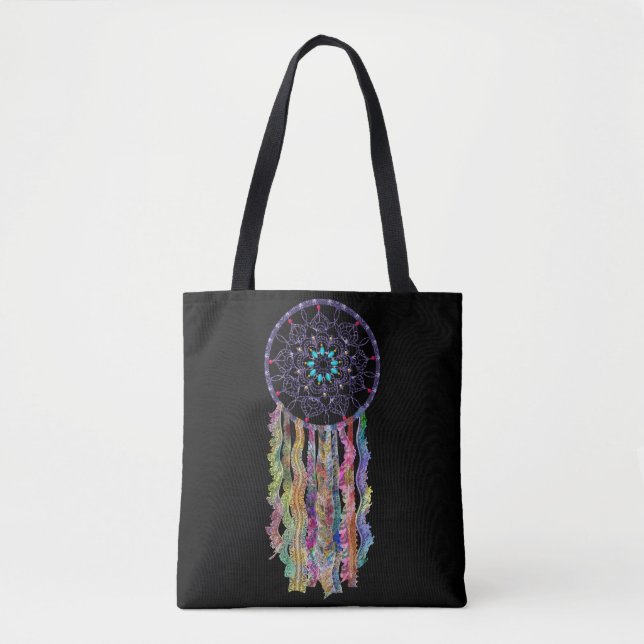 Bolso De Tela Lace Dreamcatcher | Estilo Boho (Anverso)