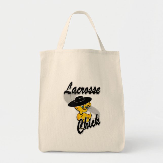 Bolso De Tela Lacrosse Chick #4 (Frente)