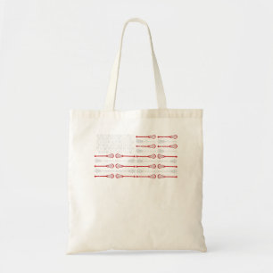 Bolso De Tela Lacrosse Coach Badass Job Title US Flag Lacrosse F