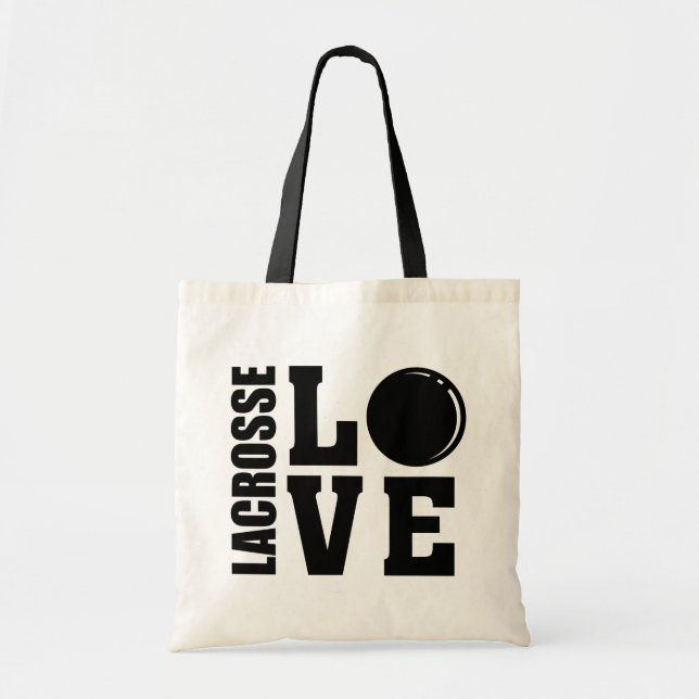Bolso De Tela Lacrosse, Lacrosse Love (Frente)