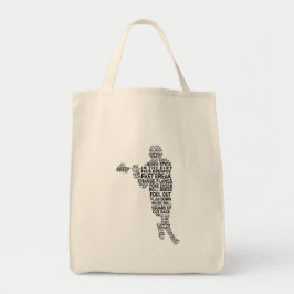 Bolso De Tela Lacrosse Player Tote Bag