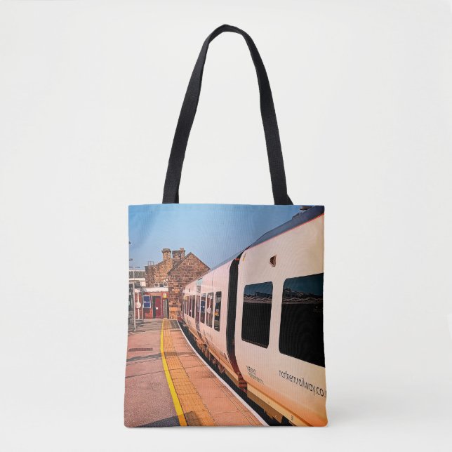 Bolso De Tela Lado de un tren (Anverso)
