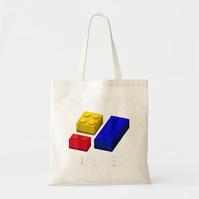 Bolso De Tela Ladrillo de juguetes para niños de construcción de (Frente)