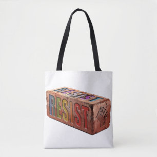 Bolso De Tela Ladrillo LGBTQ+ "RESISTENTE"