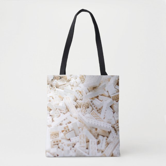 Bolso De Tela ladrillos blancos (Anverso)