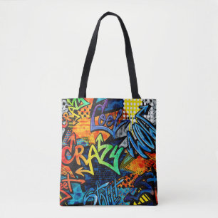 Bolso De Tela Ladrillos de graffiti: Resumen urbano