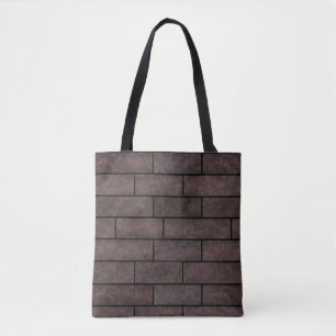 Bolso De Tela Ladrillos de piedra sin costura impresión de color
