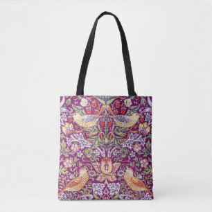 Bolso De Tela Ladrón de fresa rojo, William Morris