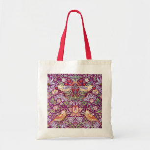 Bolso De Tela Ladrón de fresa rojo, William Morris