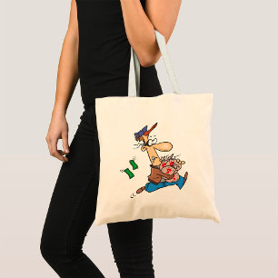 Bolso De Tela Ladrón robando dinero