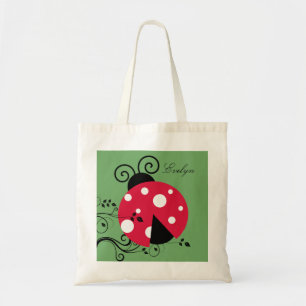 Bolso De Tela Lady Bug Tote Bag Ladybug Personalizado
