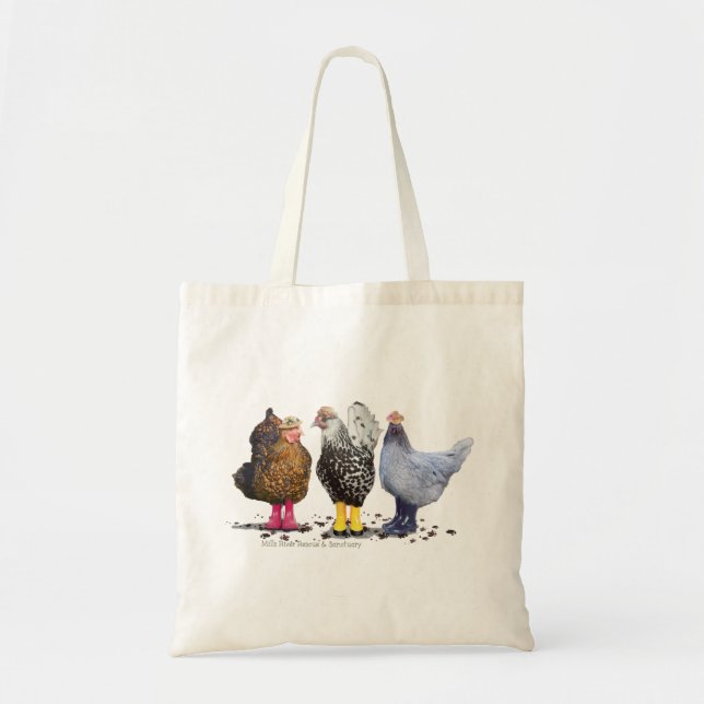 Bolso De Tela Lady Chickens (Frente)