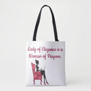 Bolso De Tela Lady Elegance Colección Tote Bag