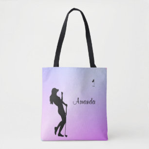 Bolso De Tela Lady Golfer Purple Personal