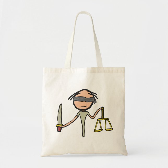 Bolso De Tela Lady Justice (Frente)