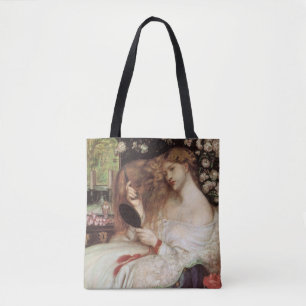 Bolso De Tela Lady Lilith de Rossetti, Retrato Victoriano Antigu