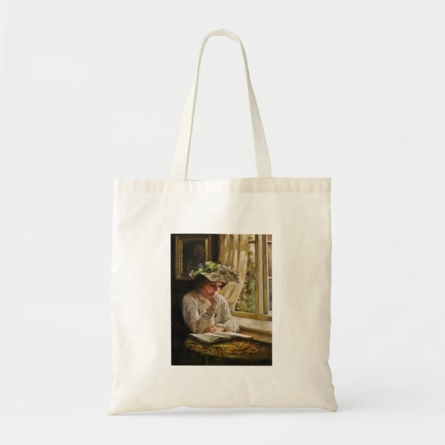 Bolso De Tela Lady Reading by a Window (Frente)
