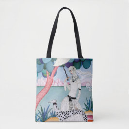 Bolso De Tela Lady with Dalmatian Dog - Helen Dryden