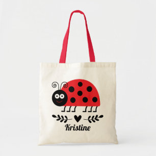 Bolso De Tela Ladybug Book Reading Gift