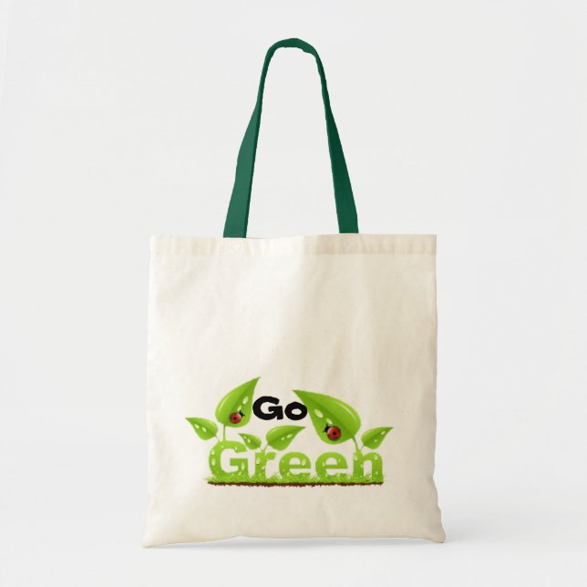 Bolso De Tela Ladybug Go Green (Frente)