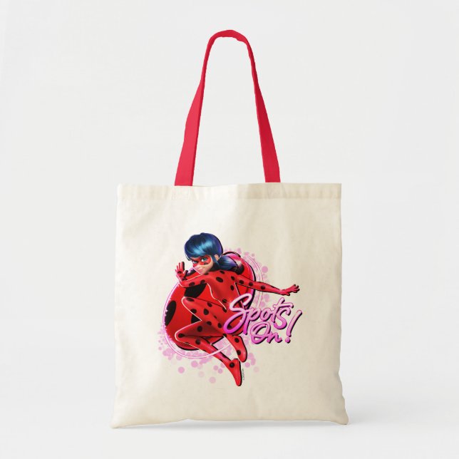 Bolso De Tela Ladybug milagroso | Puntos En Gráfico (Frente)